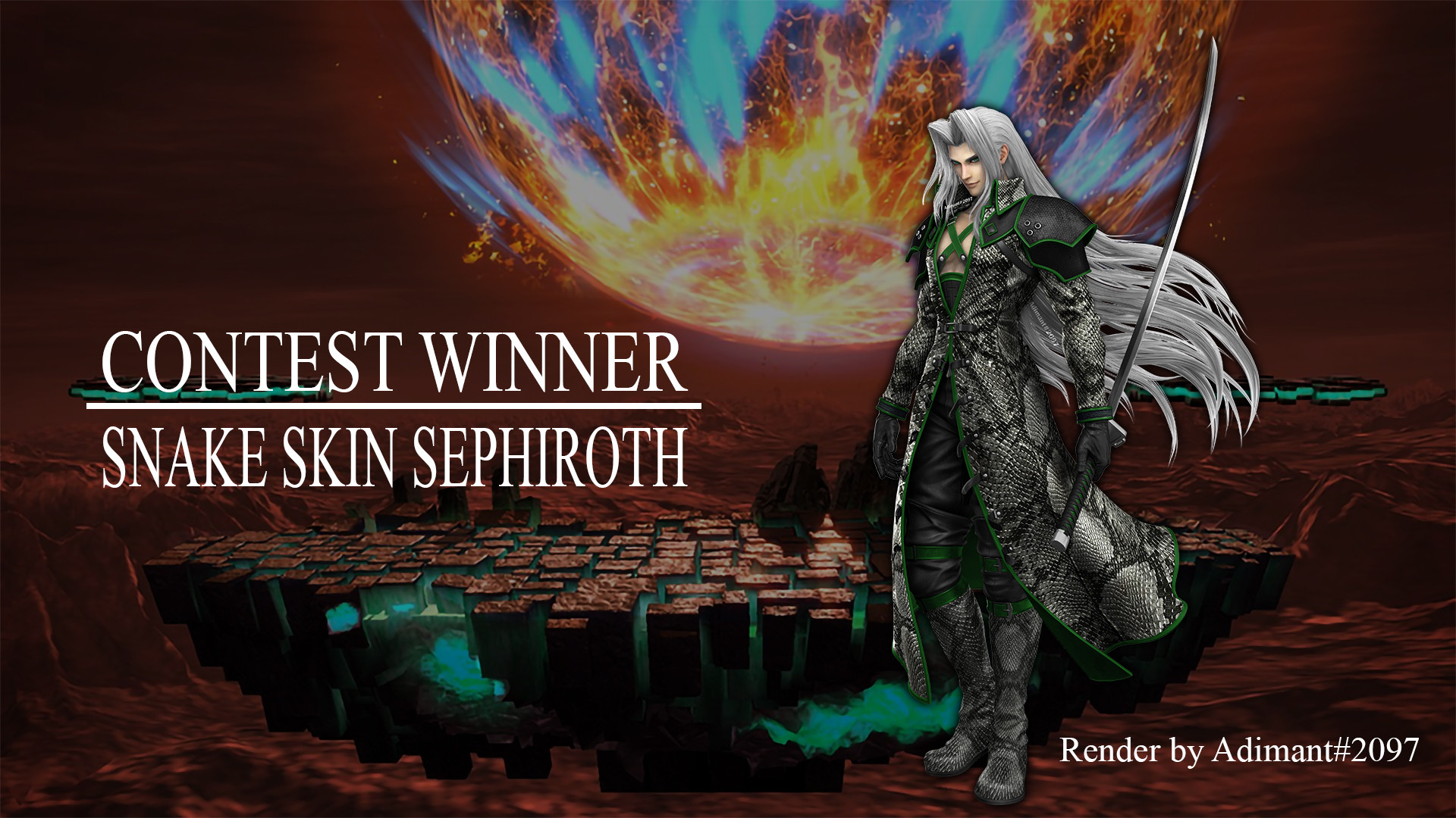 Snake Skin Sephiroth [Super Smash Bros. Ultimate] [Mods]