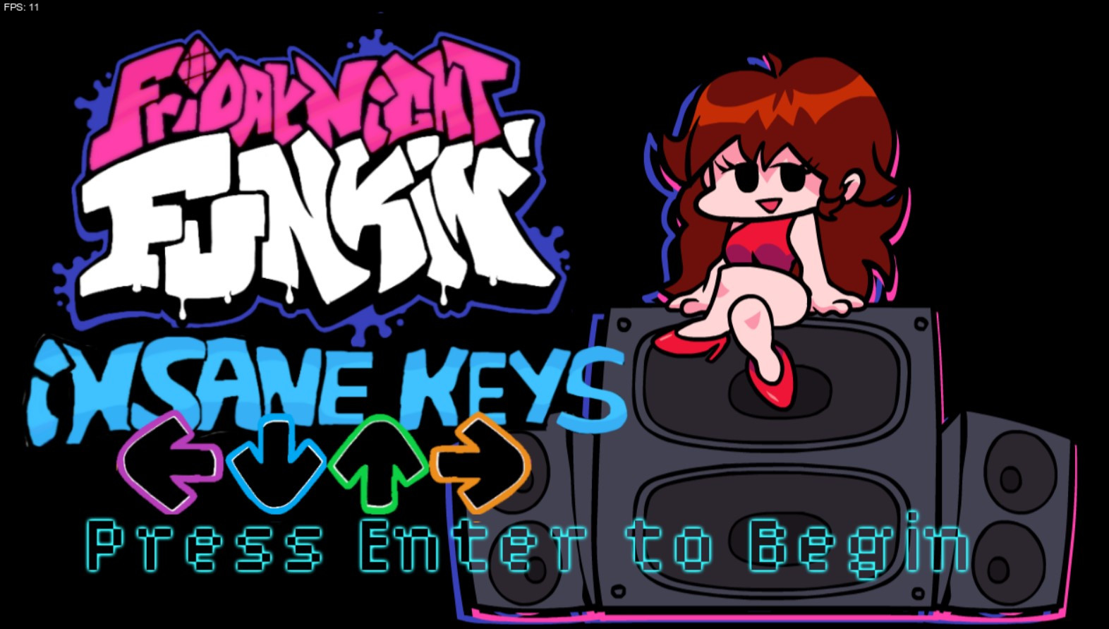 FNF Insane Keys MOD (Beta 1.1) [Friday Night Funkin'] [Mods]