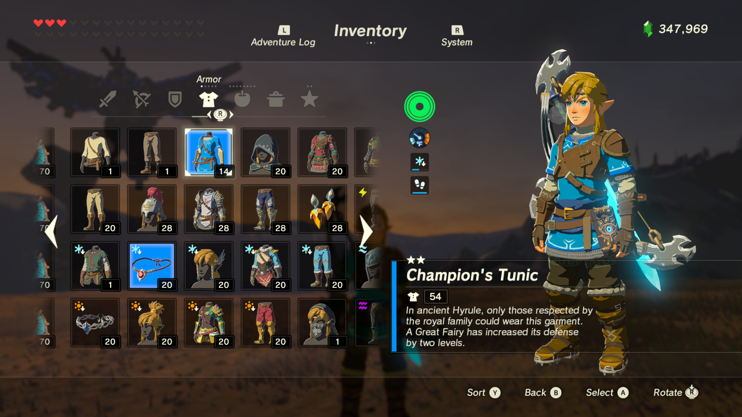 Zelda Breath Of The Wild Guide: How To Upgrade The Champion's Tunic ...