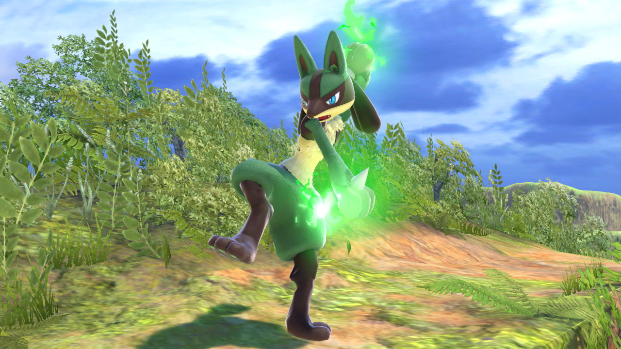 Maypul Lucario (+Green Aura) [Super Smash Bros. Ultimate] [Mods]