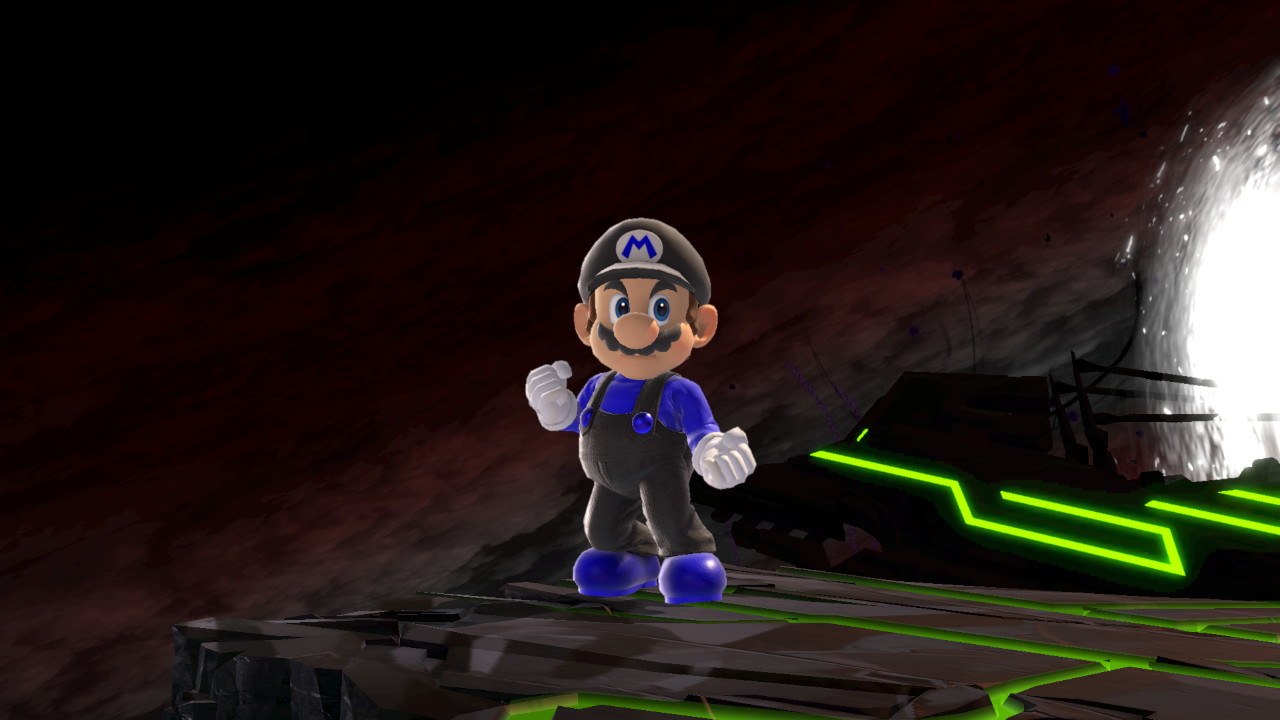 Dark Blue Mario and Dark Piss Luigi [Super Smash Bros. Ultimate] [Mods]