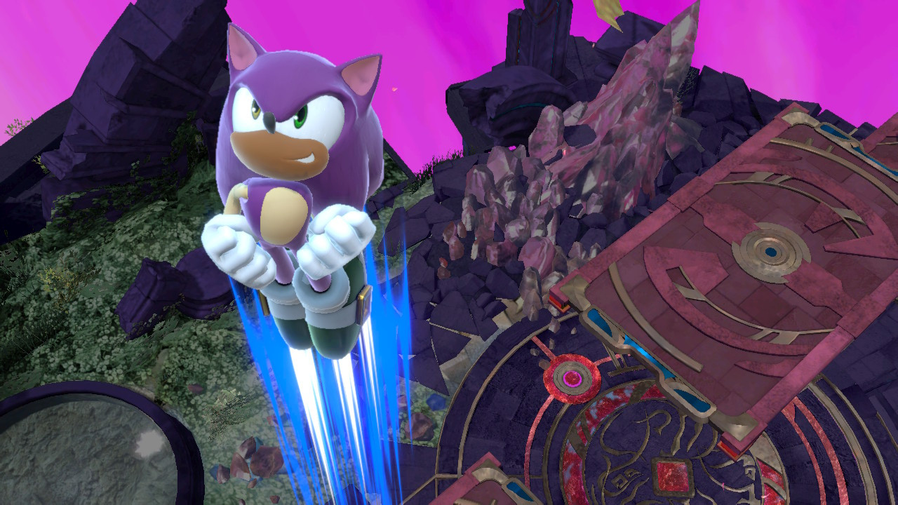 Purple and Green Sonic Mod for Super Smash Bros. Ultimate | SSBU Mods
