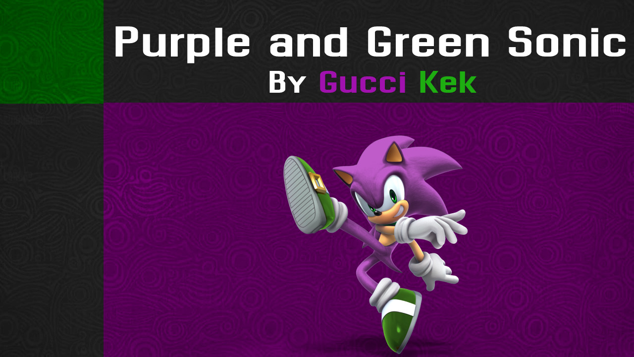 Purple and Green Sonic Mod for Super Smash Bros. Ultimate | SSBU Mods