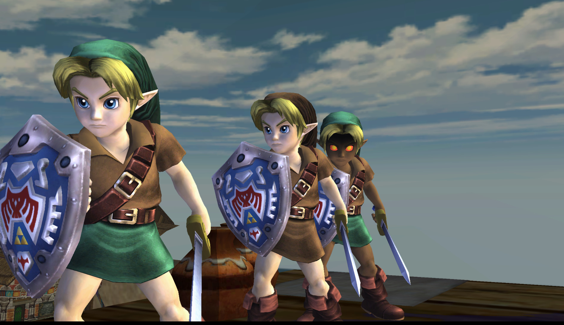 Deku Link Recolors [Super Smash Bros. Brawl] [Mods]