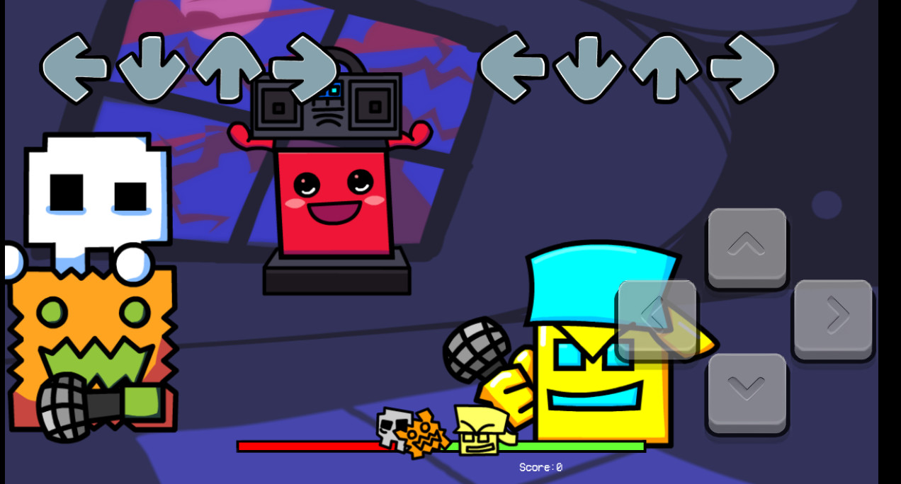 Geometry Funkin Dash (Portable on Android) Mod for Friday Night Funkin ...