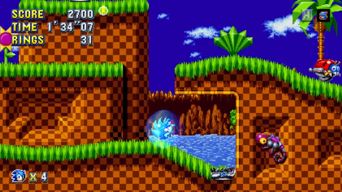 Sonic Mania New Video Shows Off Green Hill Zone Act 2