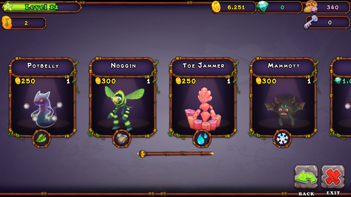 Ethereals over Single Elemental Monsters [My Singing Monsters] [Mods]