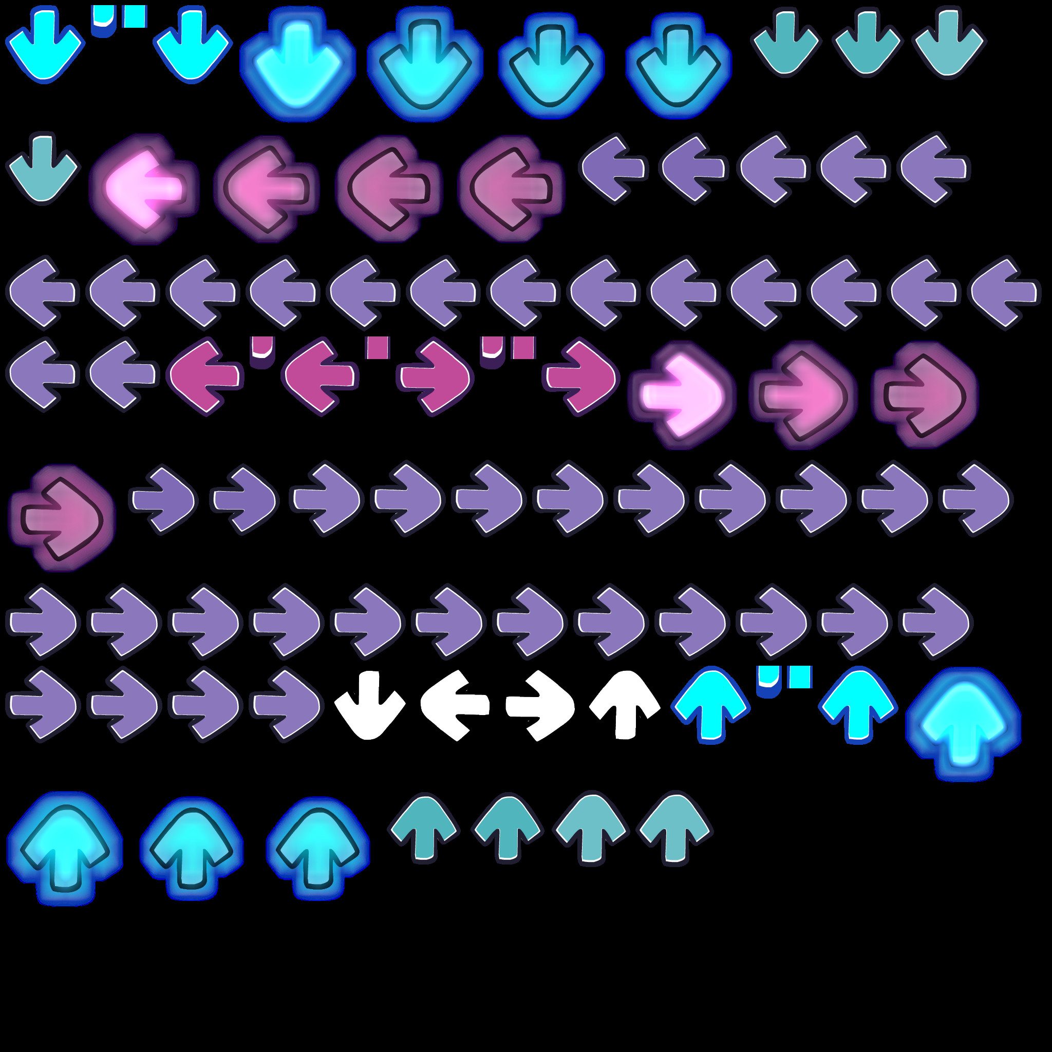 DDR classical-looking arrows [Friday Night Funkin'] [Mods]