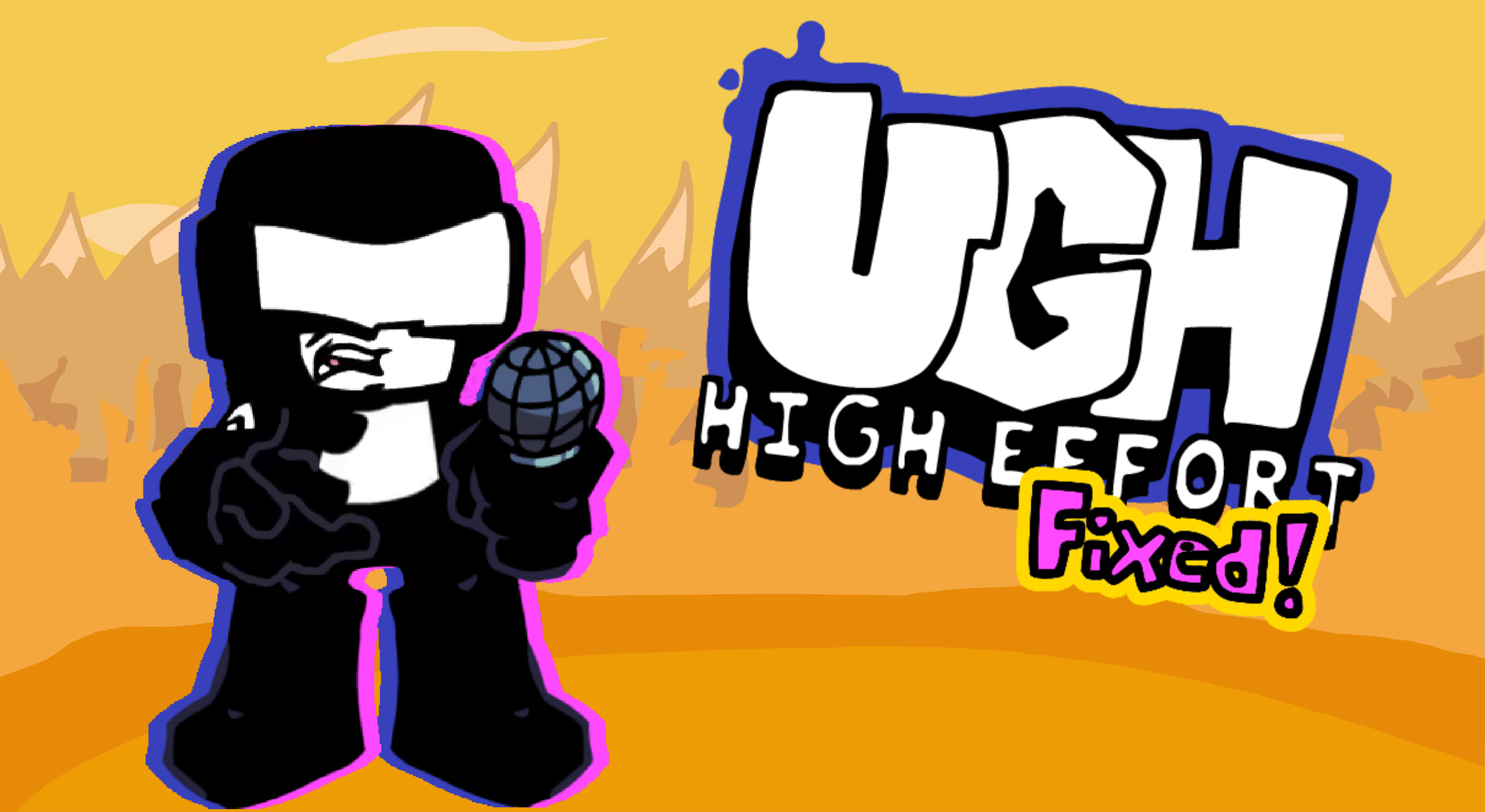 FNF: The Fighters High-Effort FNF mod game play online, pc download