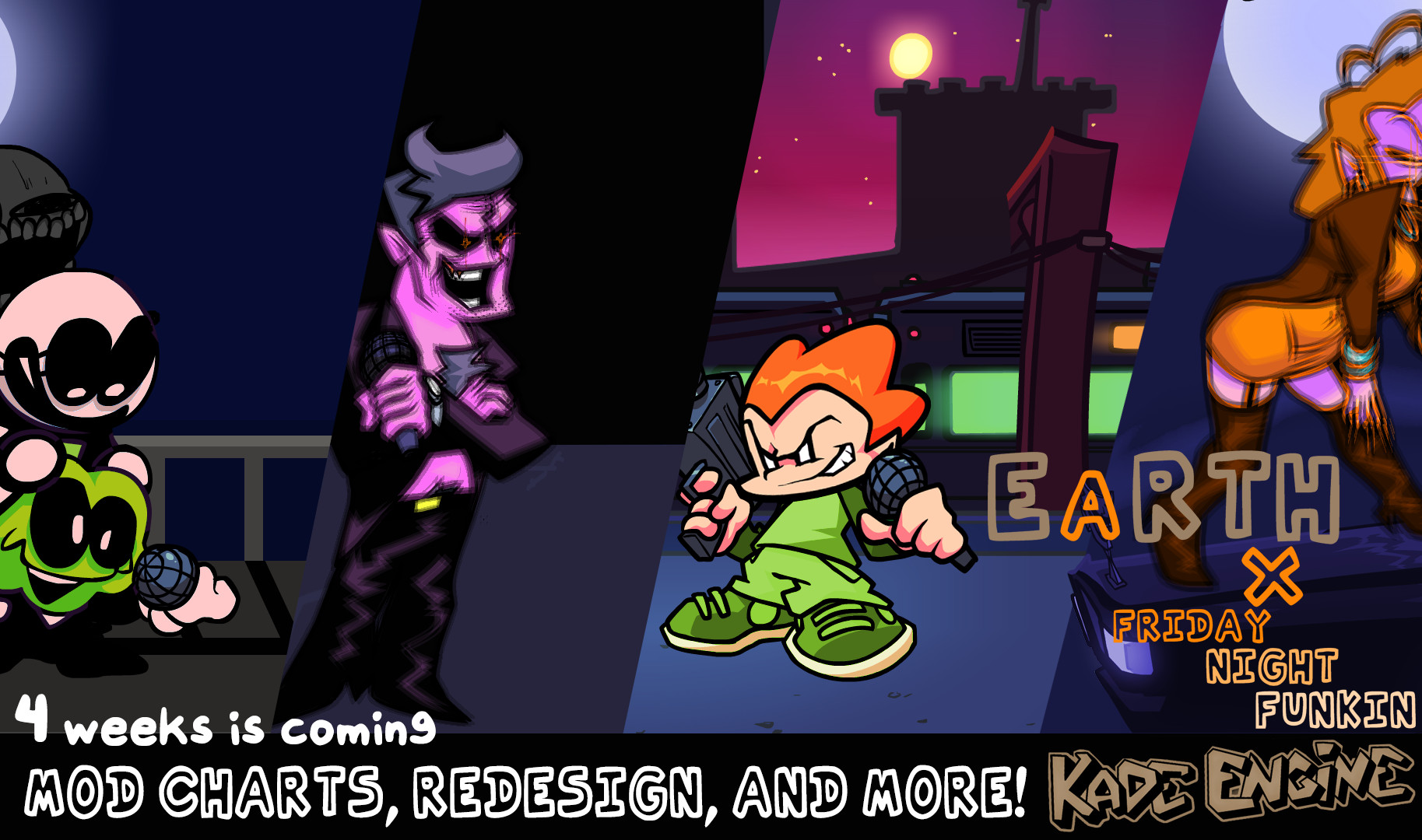 Mod F Earth mod Mod for Friday Night Funkin' | FNF Mods