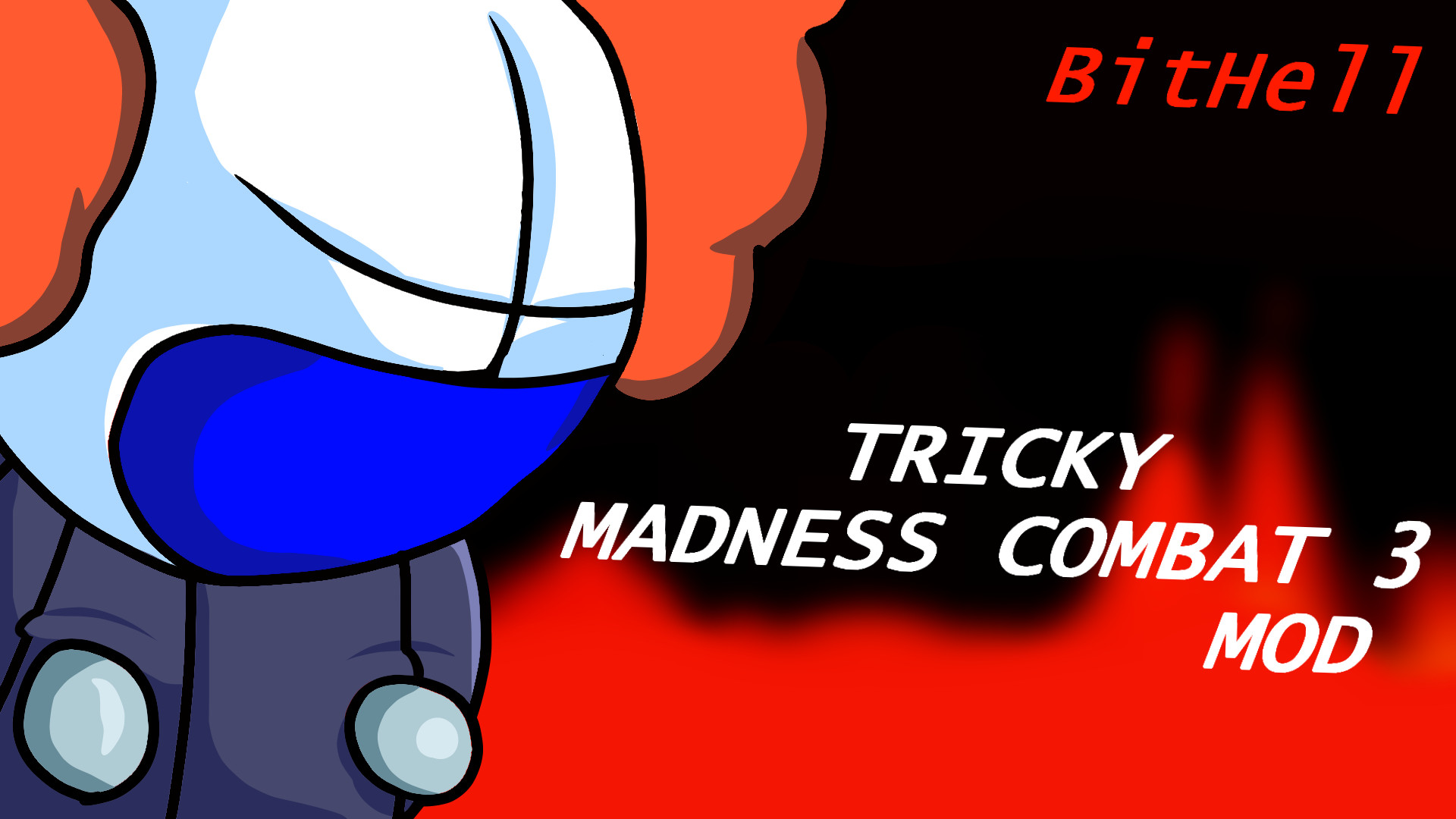 the tricky mod but tricky look how madness combat [Friday Night Funkin']  [Mods]