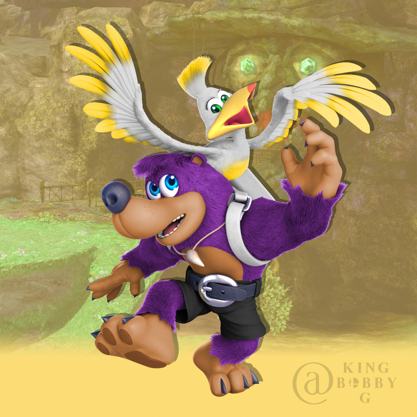 Nonbinary Pride Banjo Kazooie Super Smash Bros Ultimate Mods