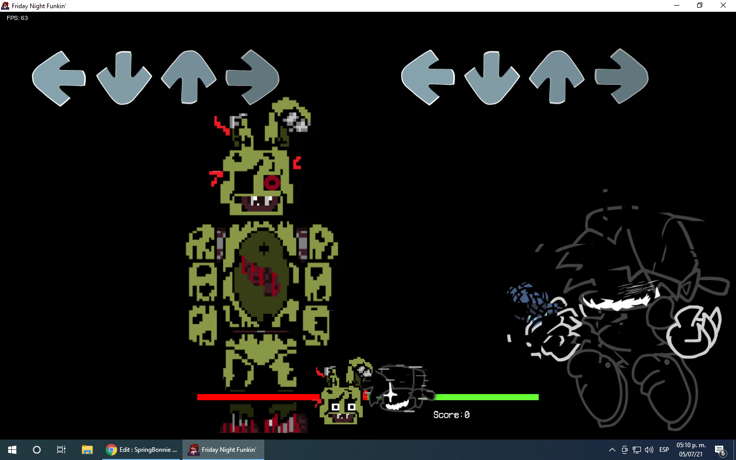 week1y6:Spring Bonnie Mod for Friday Night Funkin' | FNF Mods