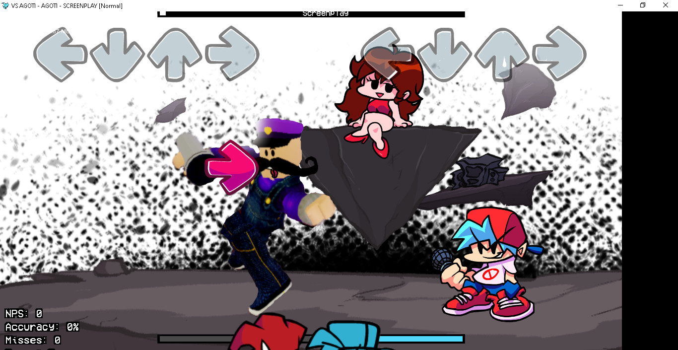 Waluigi AGOTI Roblox [Friday Night Funkin'] [Mods]