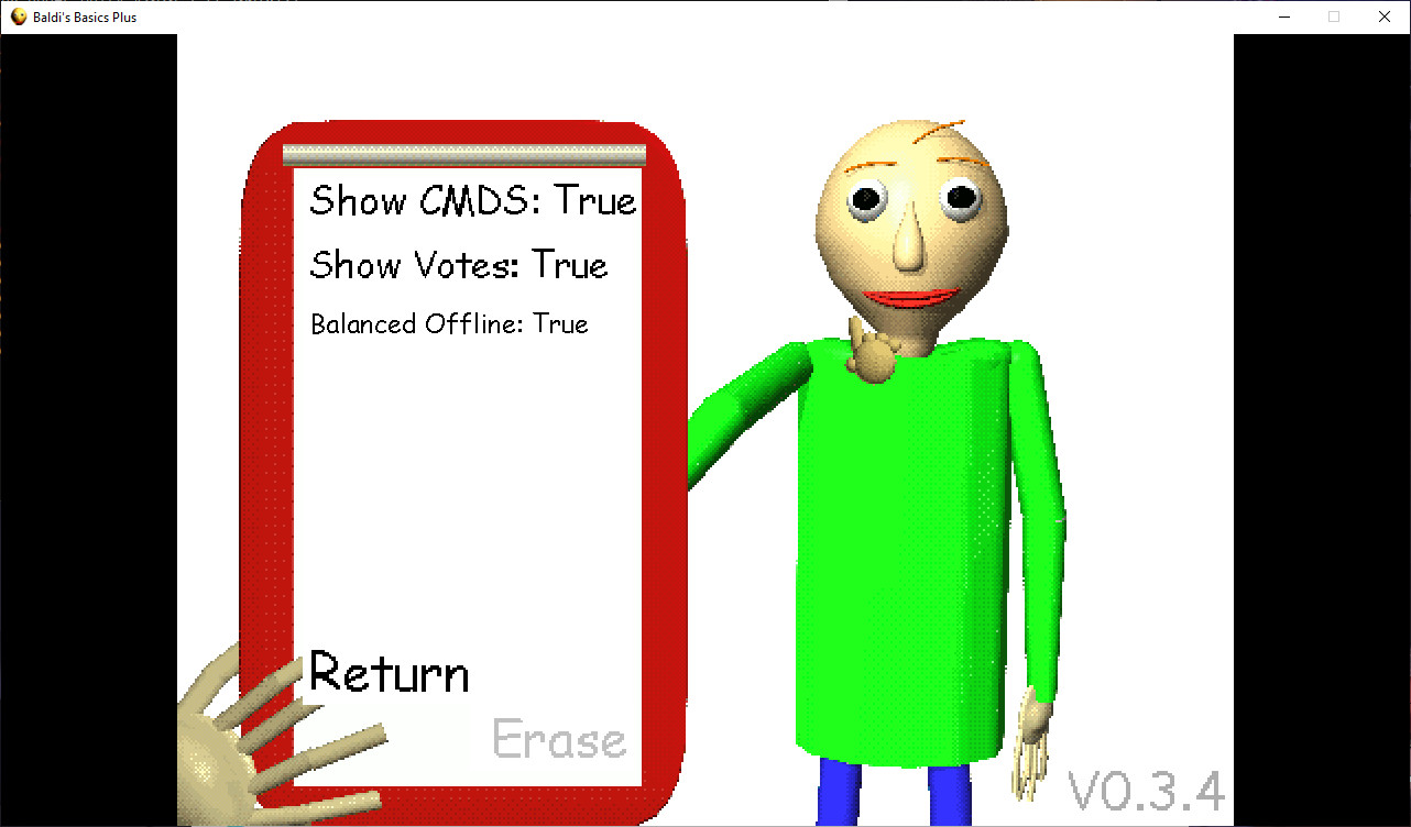 The Baldi's Basics Plus Mod Menu! 