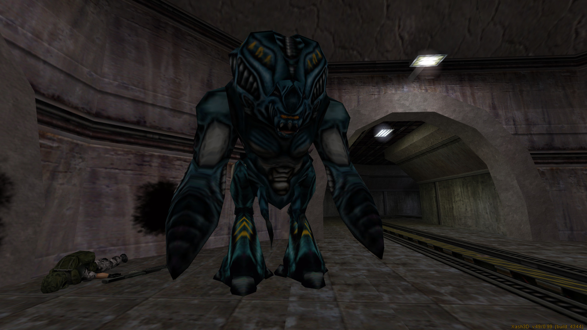 PS2 Gargantua with Alpha textures [Half-Life] [Mods]