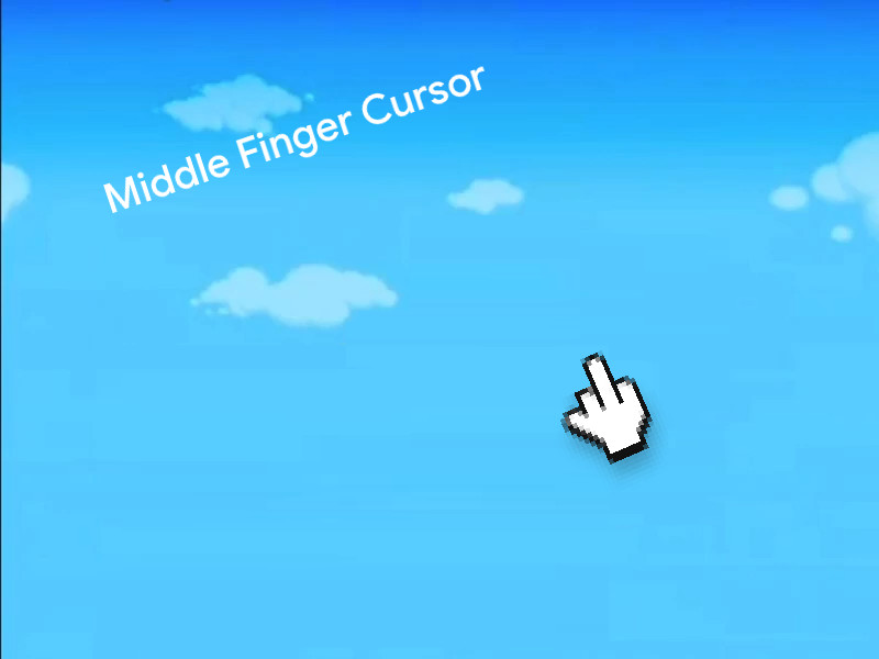 Middle Finger Hover Cursor [Roblox] [Mods]