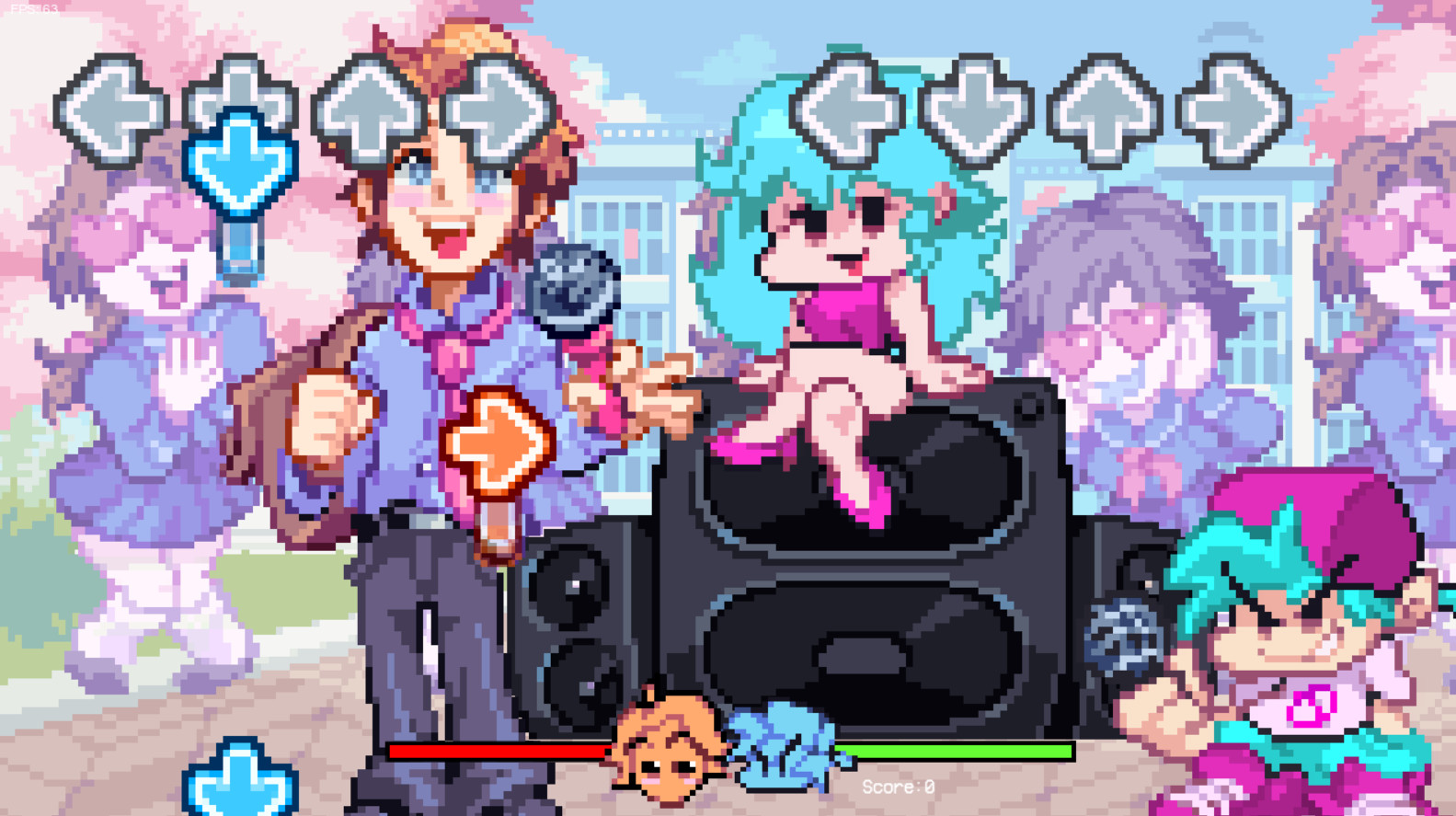 Easter Colored Pixel BF And GF (UPDATE 1) [Friday Night Funkin'] [Mods]