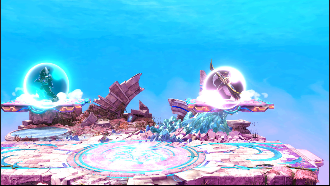 Pink and Cyan Shield colors for p1 and p2 Mod for Super Smash Bros ...