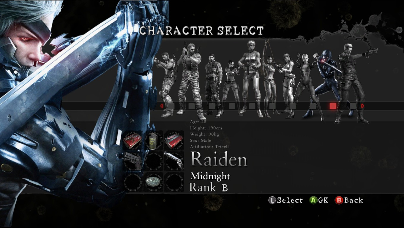 Raiden (Metal Gear Rising) [Resident Evil 5] [Mods]