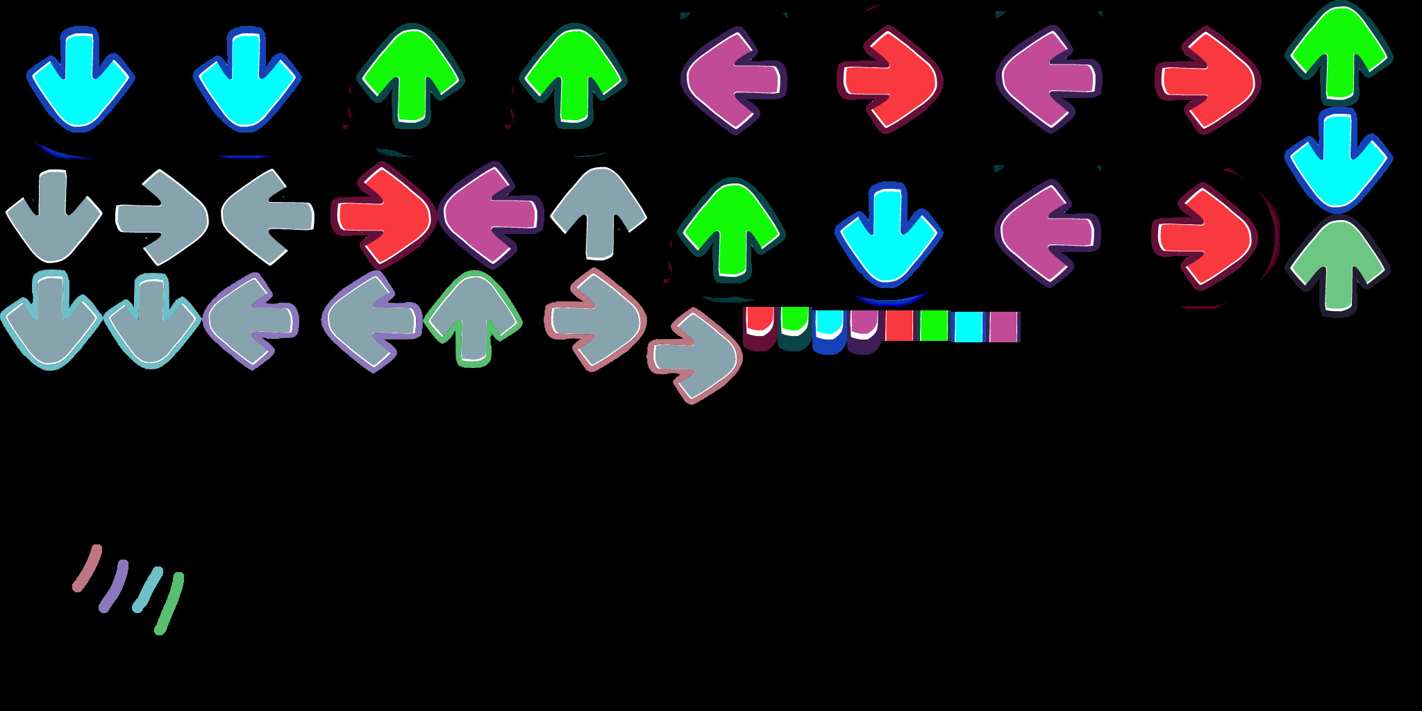 new arrow assets Mod for Friday Night Funkin' | FNF Mods