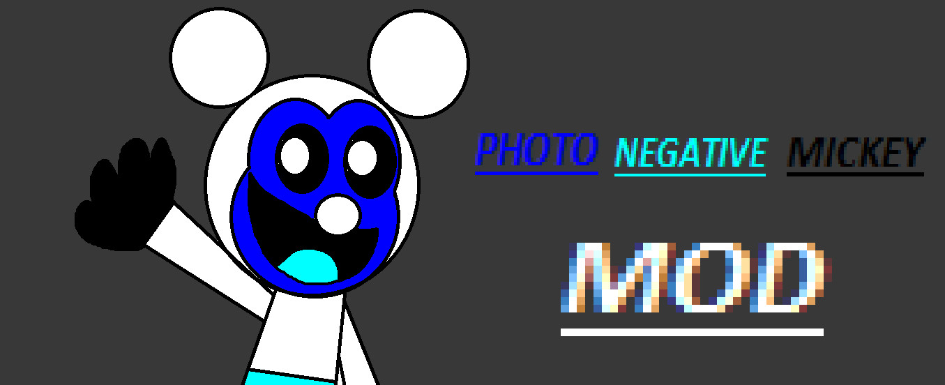 Photo Negative Mickey over Skid And Punp [Friday Night Funkin'] [Mods]