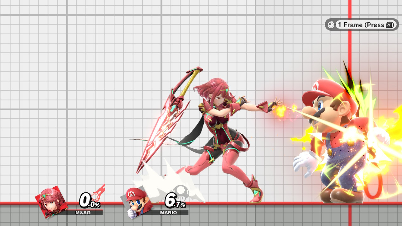 Pyra & Mythra Flurry Attack Startup Reduction [Super Smash Bros