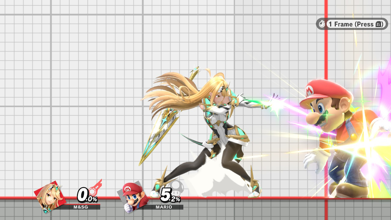 Pyra & Mythra Flurry Attack Startup Reduction [Super Smash Bros