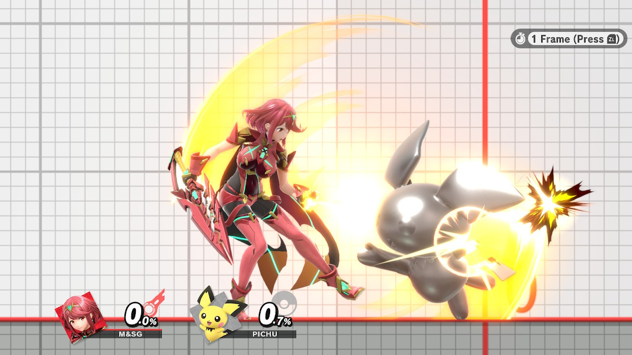 Pyra & Mythra Flurry Attack Startup Reduction [Super Smash Bros