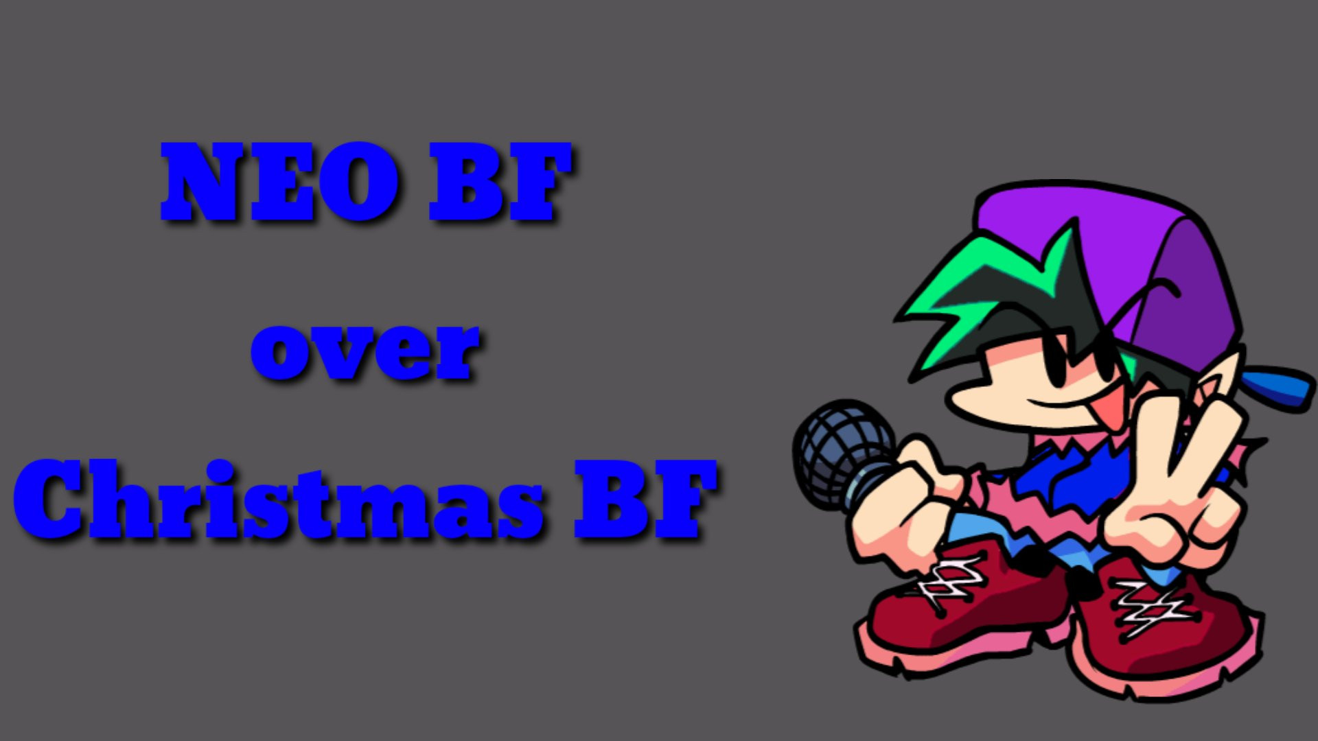 NEO Boyfriend over Christmas BF Mod for Friday Night Funkin' | FNF Mods