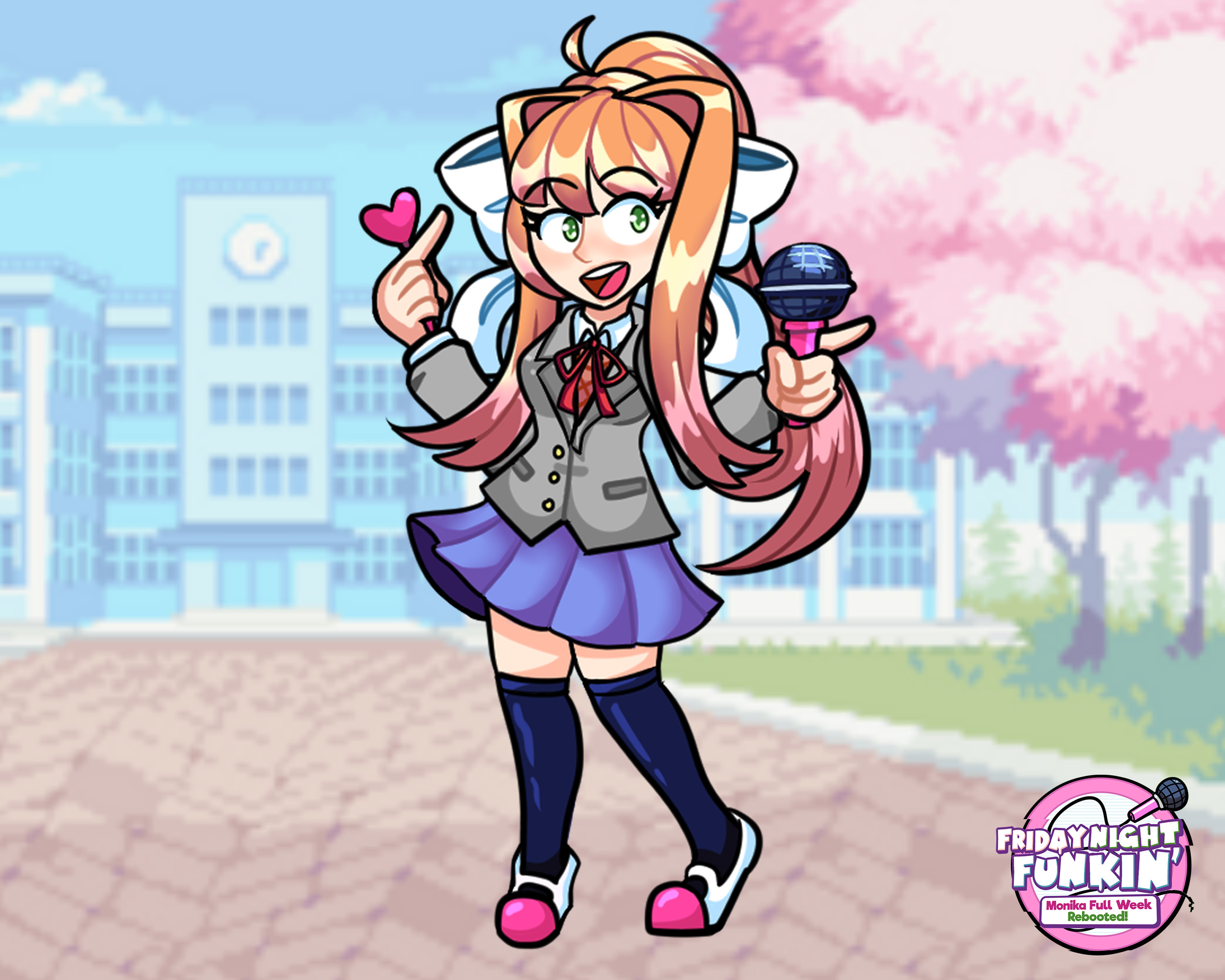 Hd Monika Over Daddy Dearest [friday Night Funkin ] [mods]