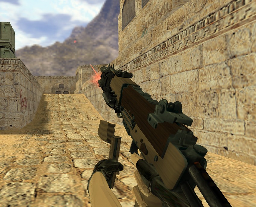 Alfon's Tactical Wooden PINDAD SS1 R-5 [Counter-Strike 1.6] [Mods]