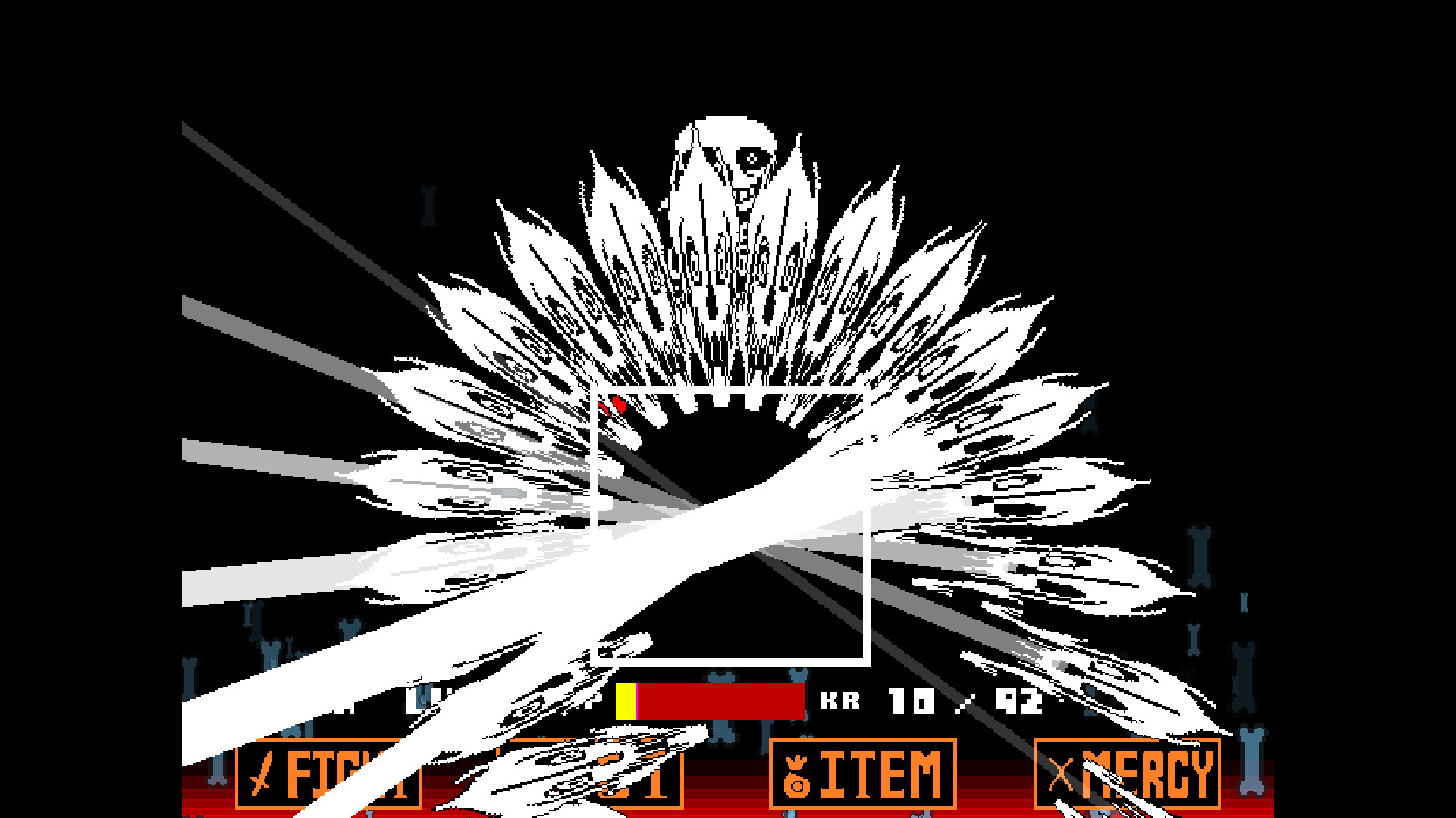 UNDERTALE Hard Mode: Sans Battle (fanmade genocide battle) by Vecc