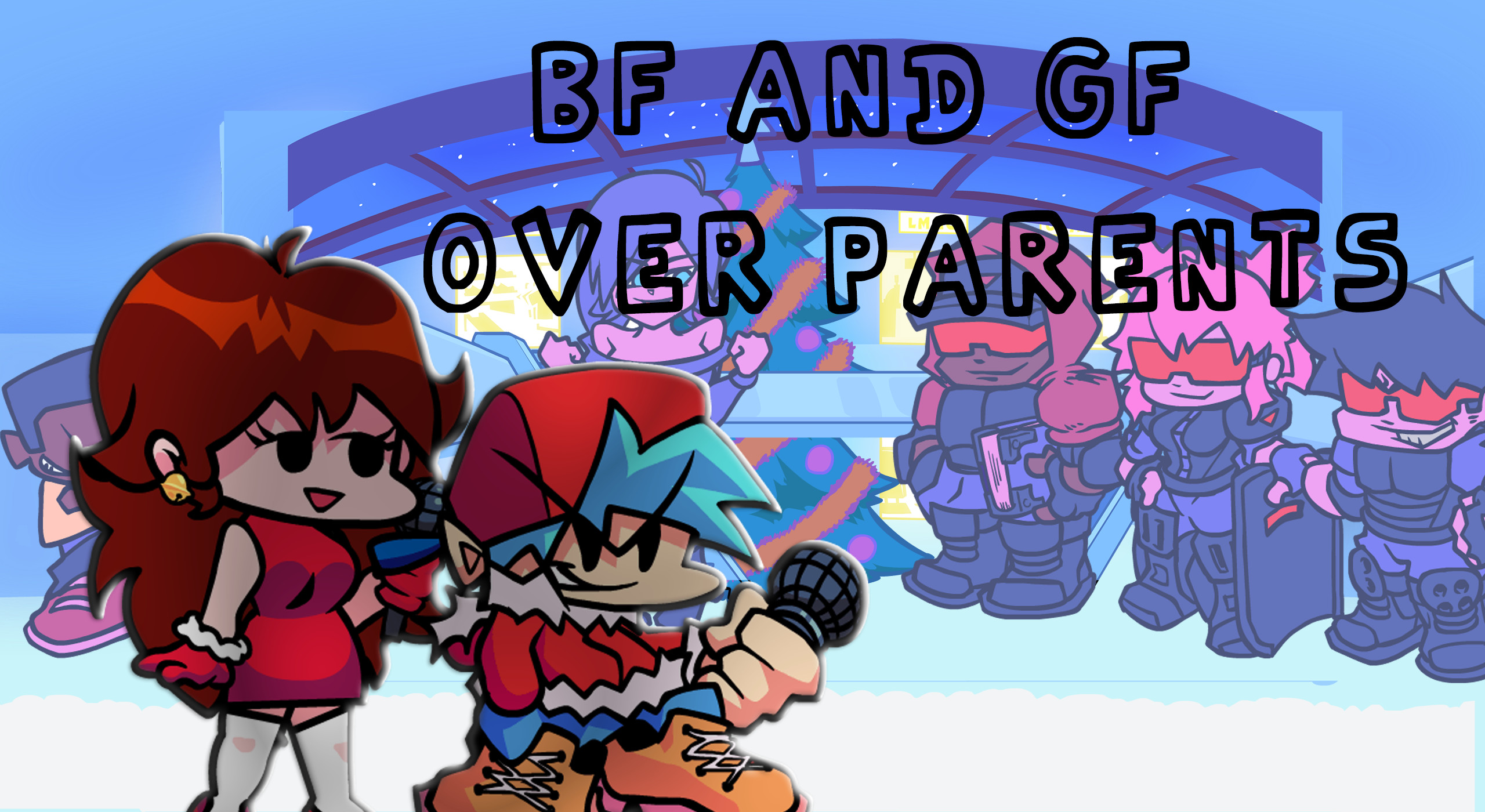 FNF: Rap-Battle With BF and GF FNF mod jogo online