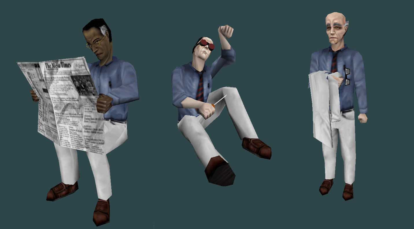 Civil Models with Variations [HalfLife Blue Shift] [Mods]