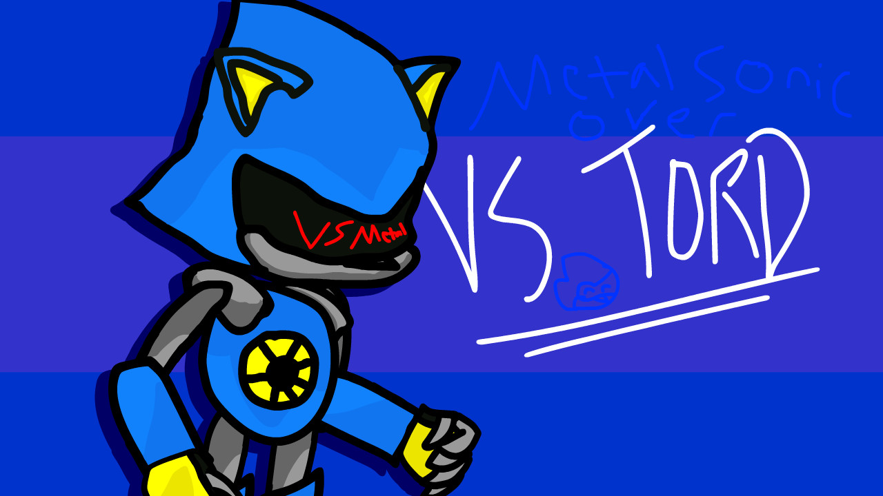 How to draw Metal Sonic FNF Friday Night Funkin mod step by step 