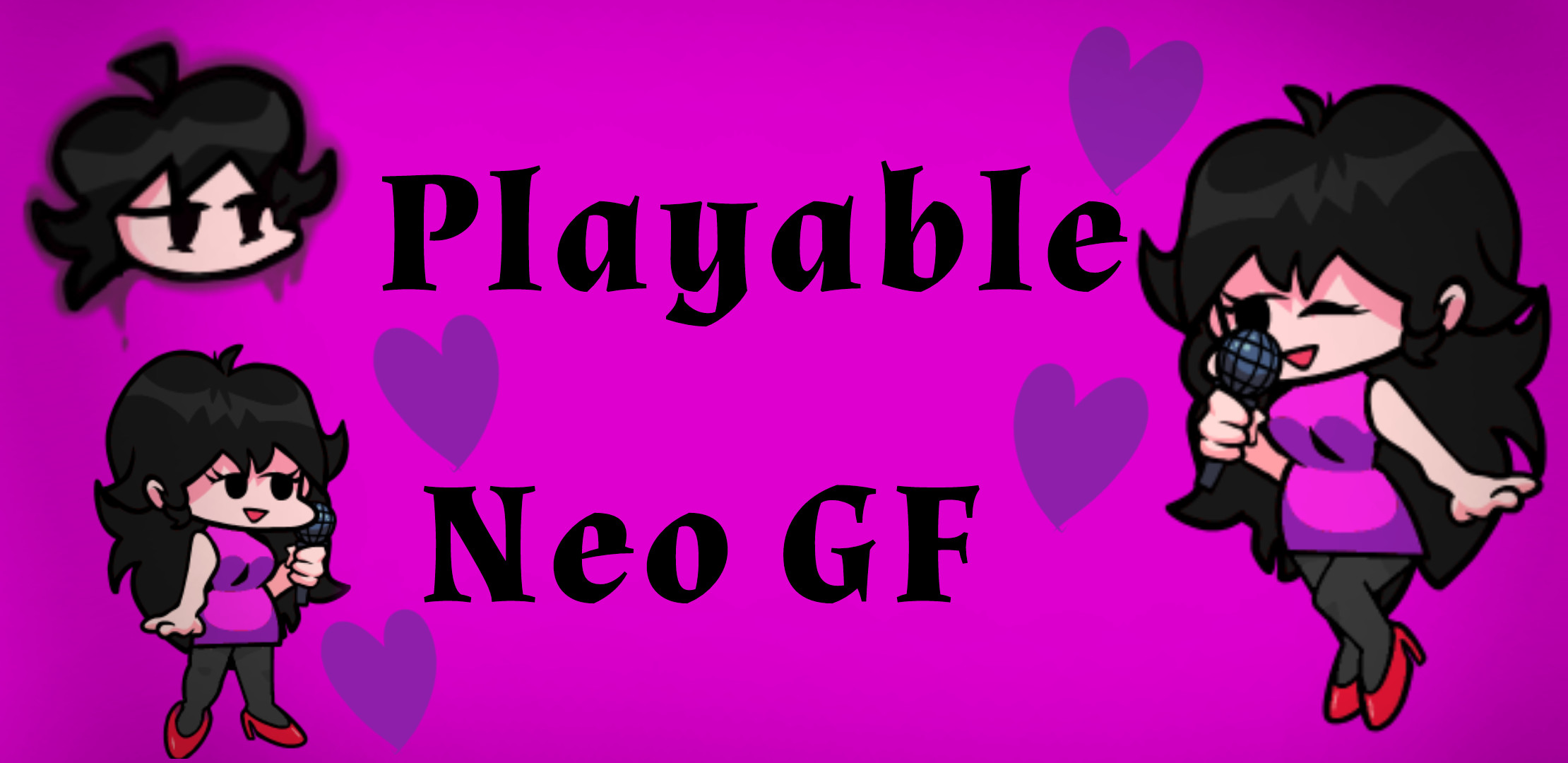 Playable Neo GF NEO GF OVER BF Mod For Friday Night Funkin FNF Mods