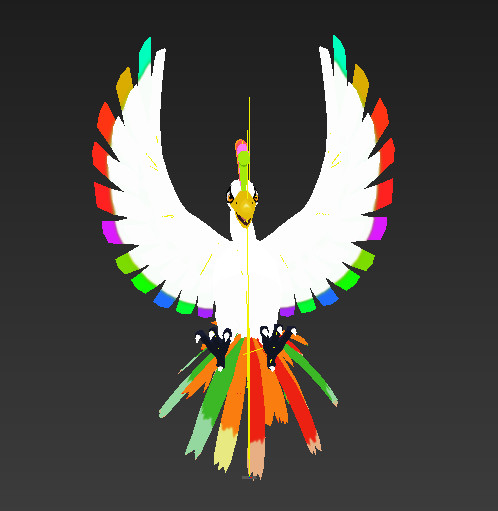 I recolored Ho-oh to actually be a Rainbow Pokemon. : pokemon