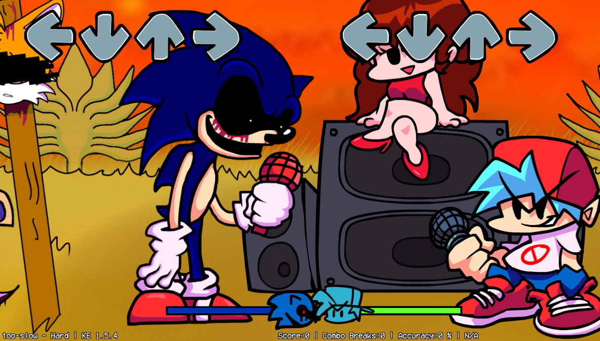 FRIDAY NIGHT FUNKIN VS SONIC EXE #fnfmods #FNF #fridaynightfunkin #ani