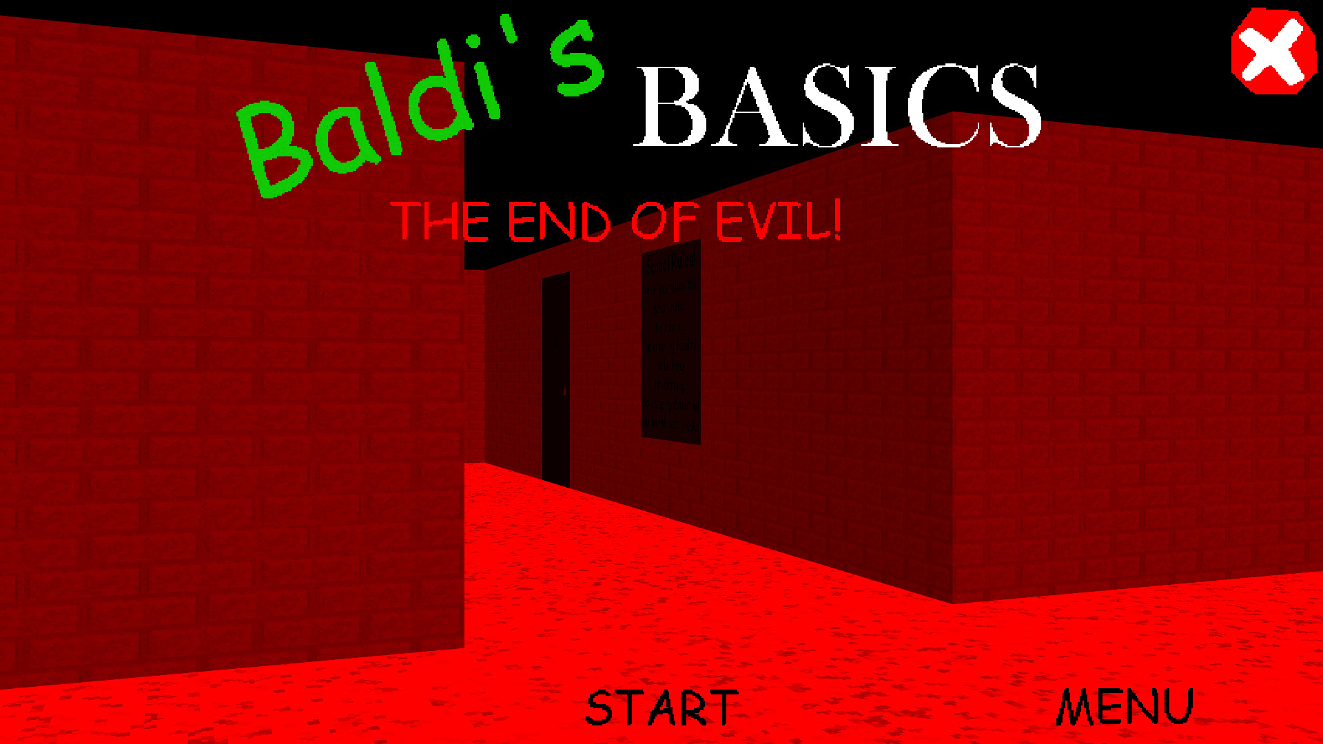 Baldi's Basics the end of evil. [Baldi's Basics] [Mods]