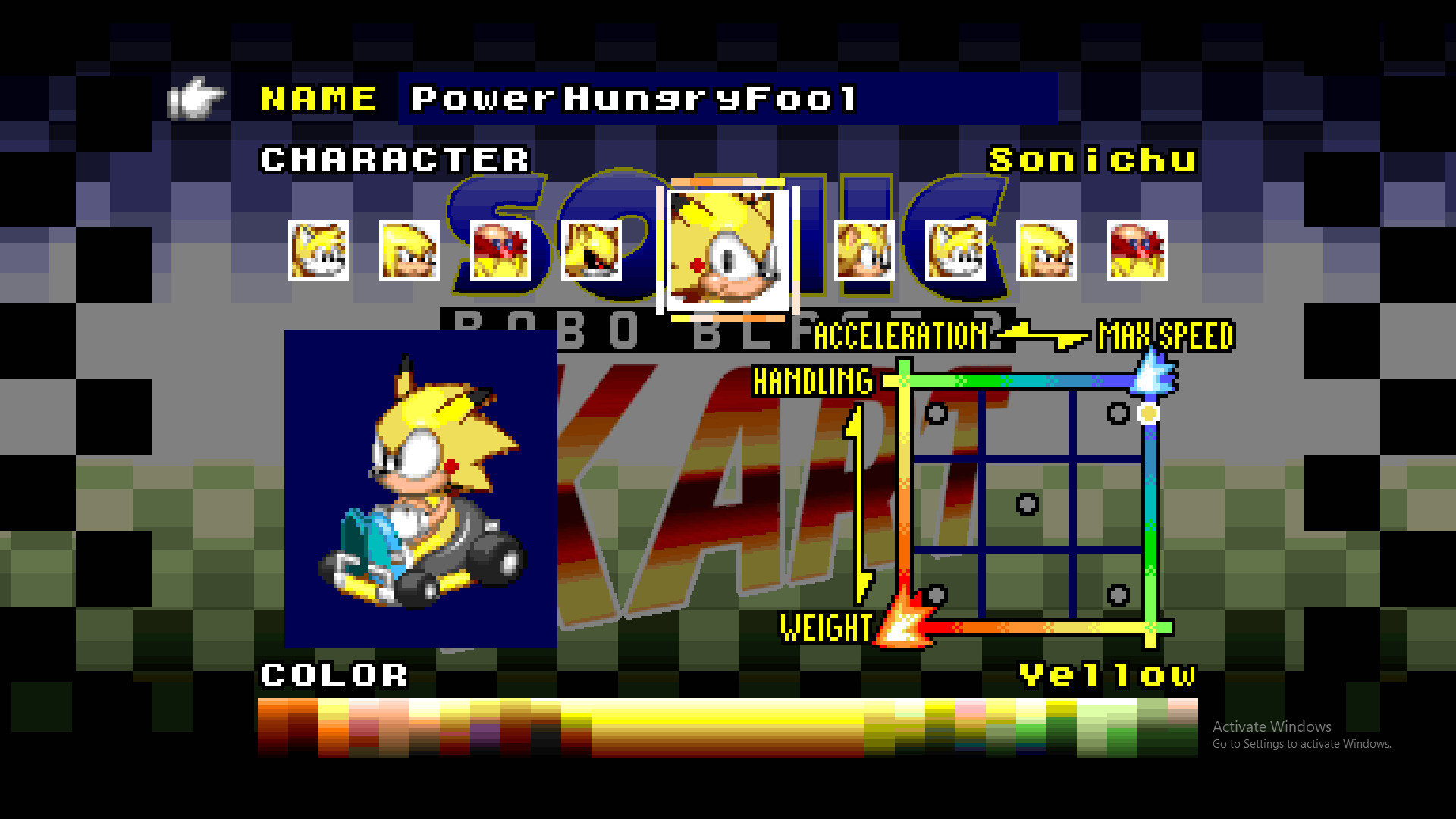 Sonichu [sonic Robo Blast 2 Kart] [mods]