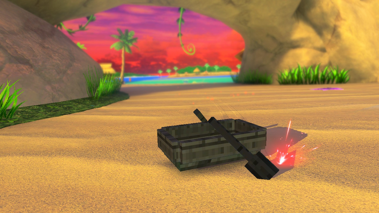Mk8 Raft Minecraft Boat Deluxe Mod for Mario Kart 8 Deluxe | MK8D Mods
