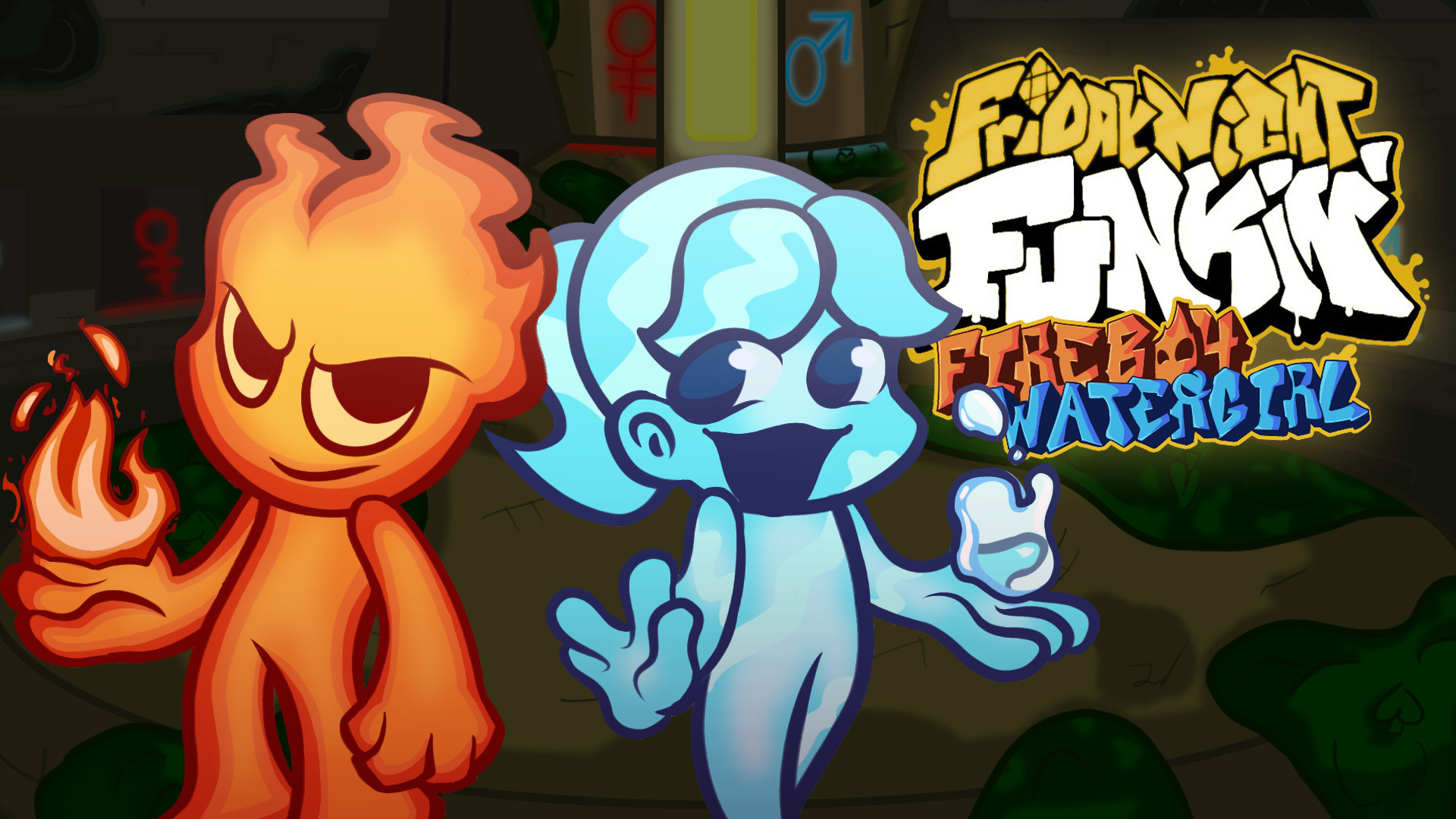 Fireboy and Watergirl  Fireboy and watergirl, Girl in water, Fire vs water