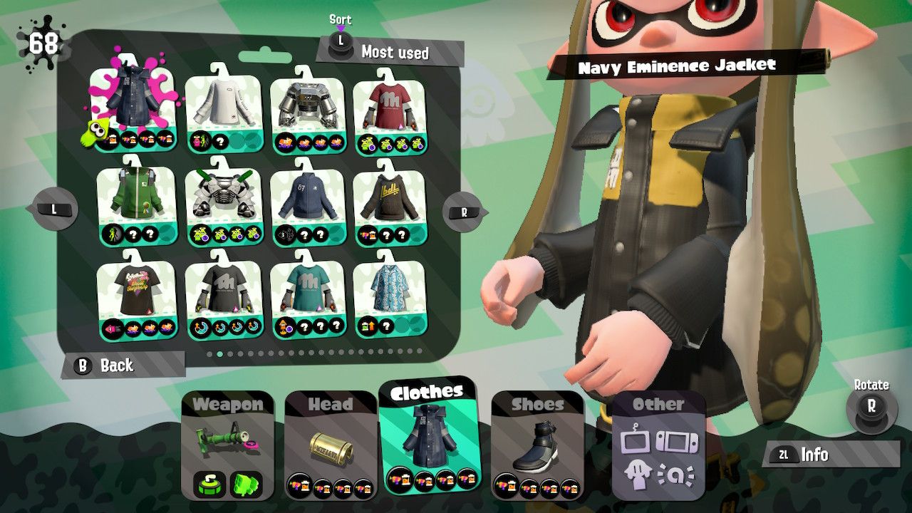 Concept Enperrials & Emeninece Jacket [Splatoon 2] [Mods]