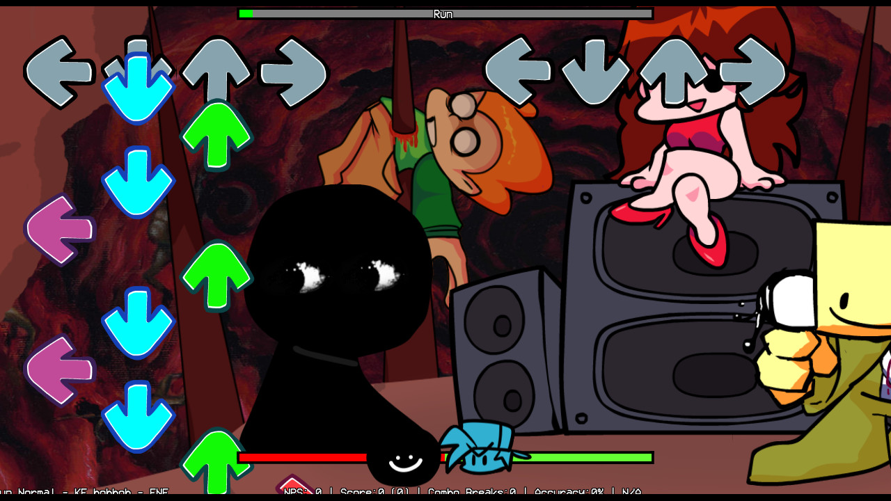 RUN Recharted Mod for Friday Night Funkin' | FNF Mods