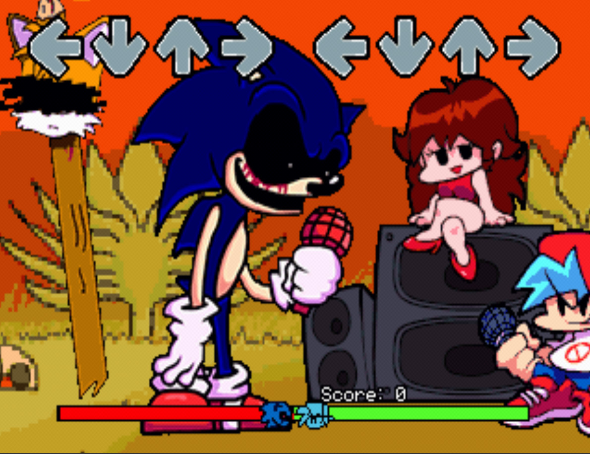 FRIDAY NIGHT FUNKIN VS SONIC EXE #fnfmods #FNF #fridaynightfunkin #ani