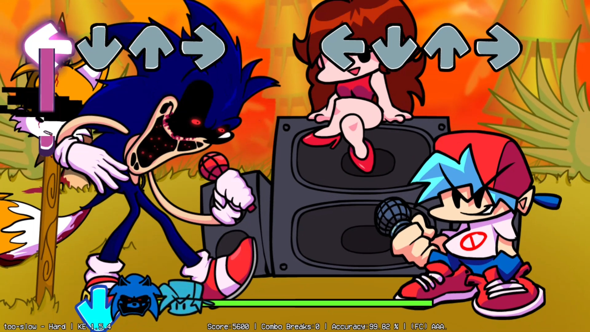 VS Sonic.exe AX Redrawn [Friday Night Funkin'] [Mods]