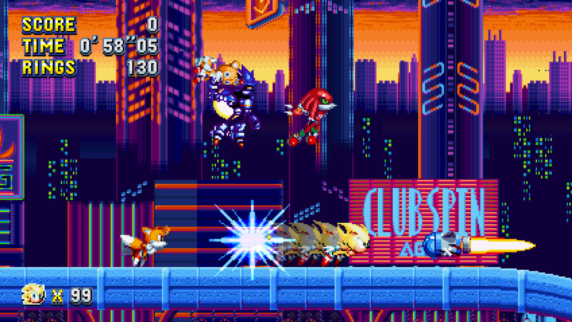 SMBZ Mecha Sonic over Heavy Gunner [Sonic Mania] [Mods]