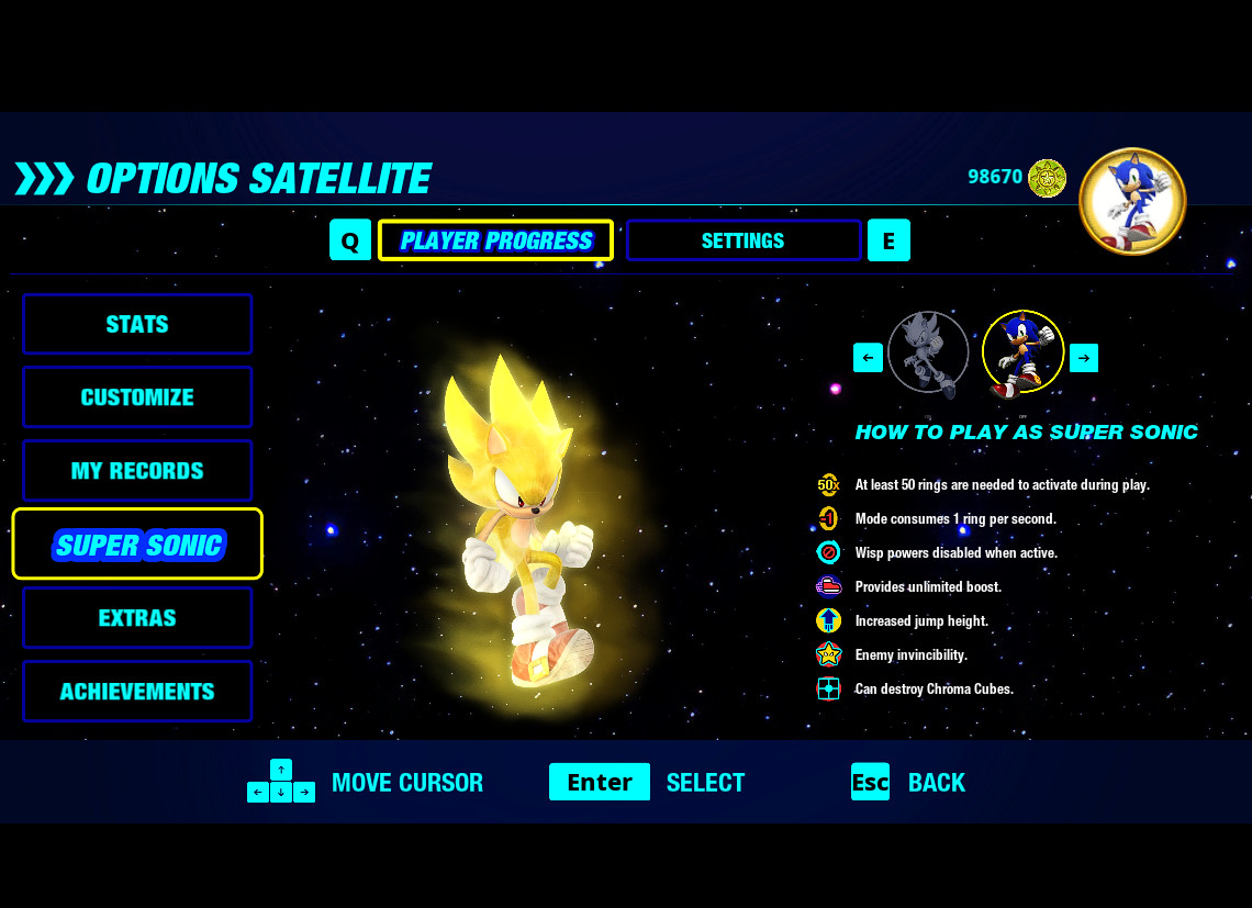 Config + Save Data Sonic Colors (Wii)