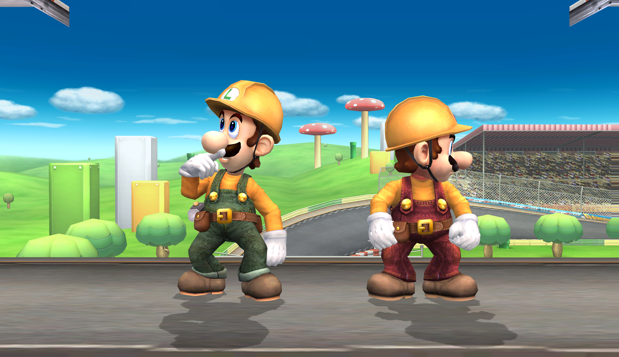 Builder Luigi [Super Smash Bros. Brawl] [Mods]